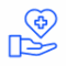 Picto d'une main avec coeur